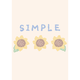 ほんわりくすみカラーひまわり