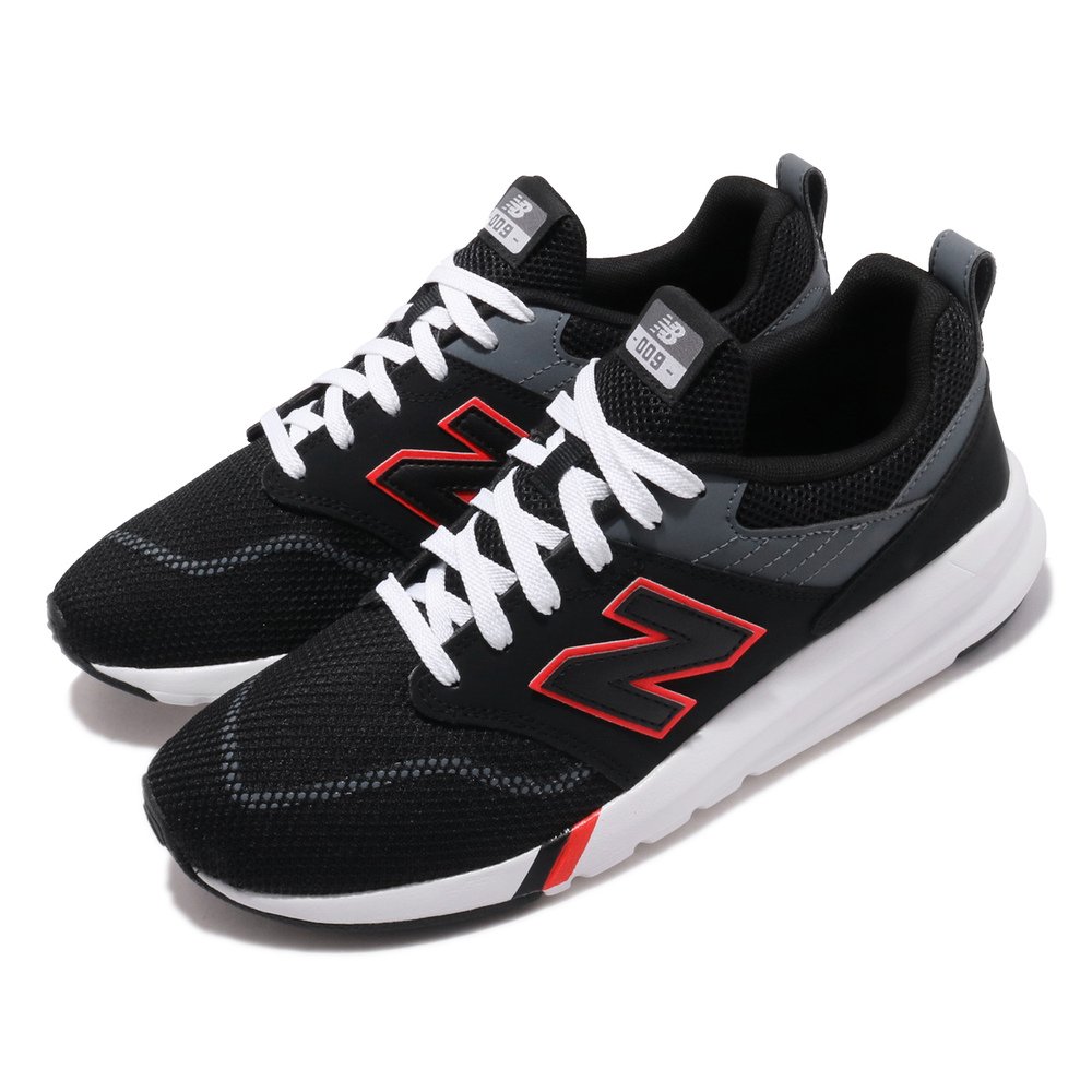 休閒慢跑鞋品牌:NEW BALANCE型號:MS009MB1D品名:MS009MB1 D配色:黑色,紅色