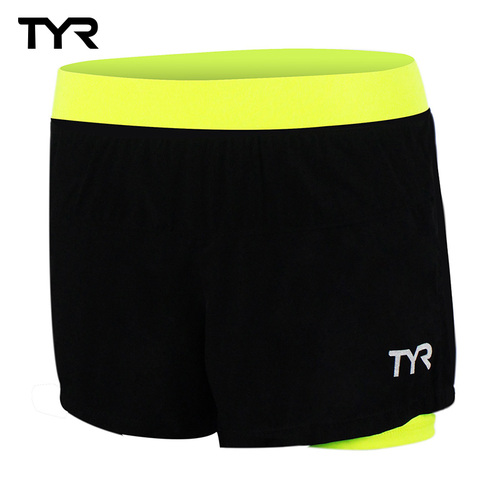 美國TYR 女款透氣排汗短褲 Ladies Running Short Lime台灣總代理