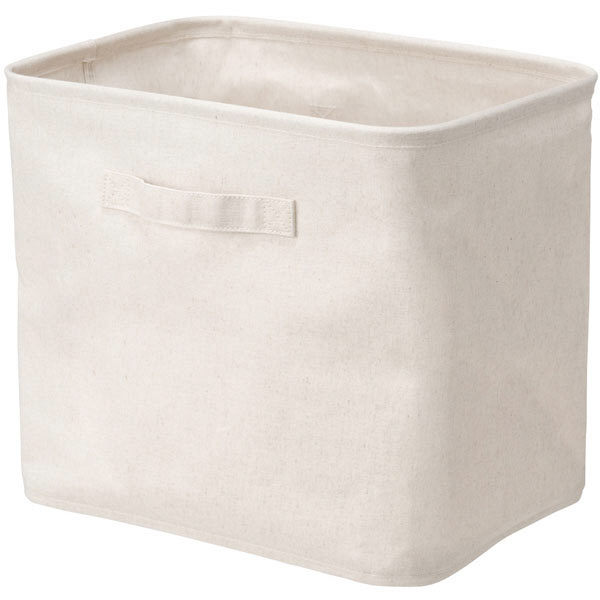 聚酯棉，亞麻混紡，置物箱，矩形，大38369738無印良品