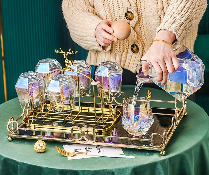 幾何切面玻璃冷水壺