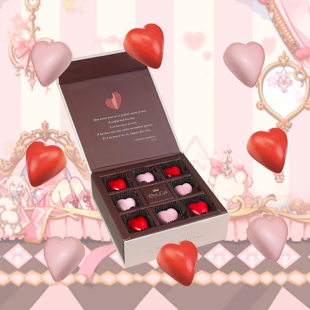 【Diva Life】七夕情人節精選-比利時告白巧克力禮盒