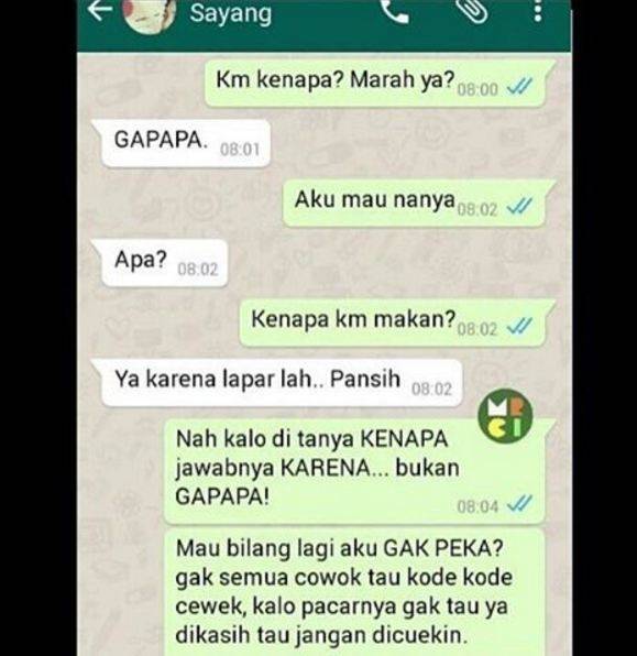 10 Chat Cara Bujuk Pacar Ngambek Ini Kocak Tapi Ampuh Banget | Brilio.net | Line Today