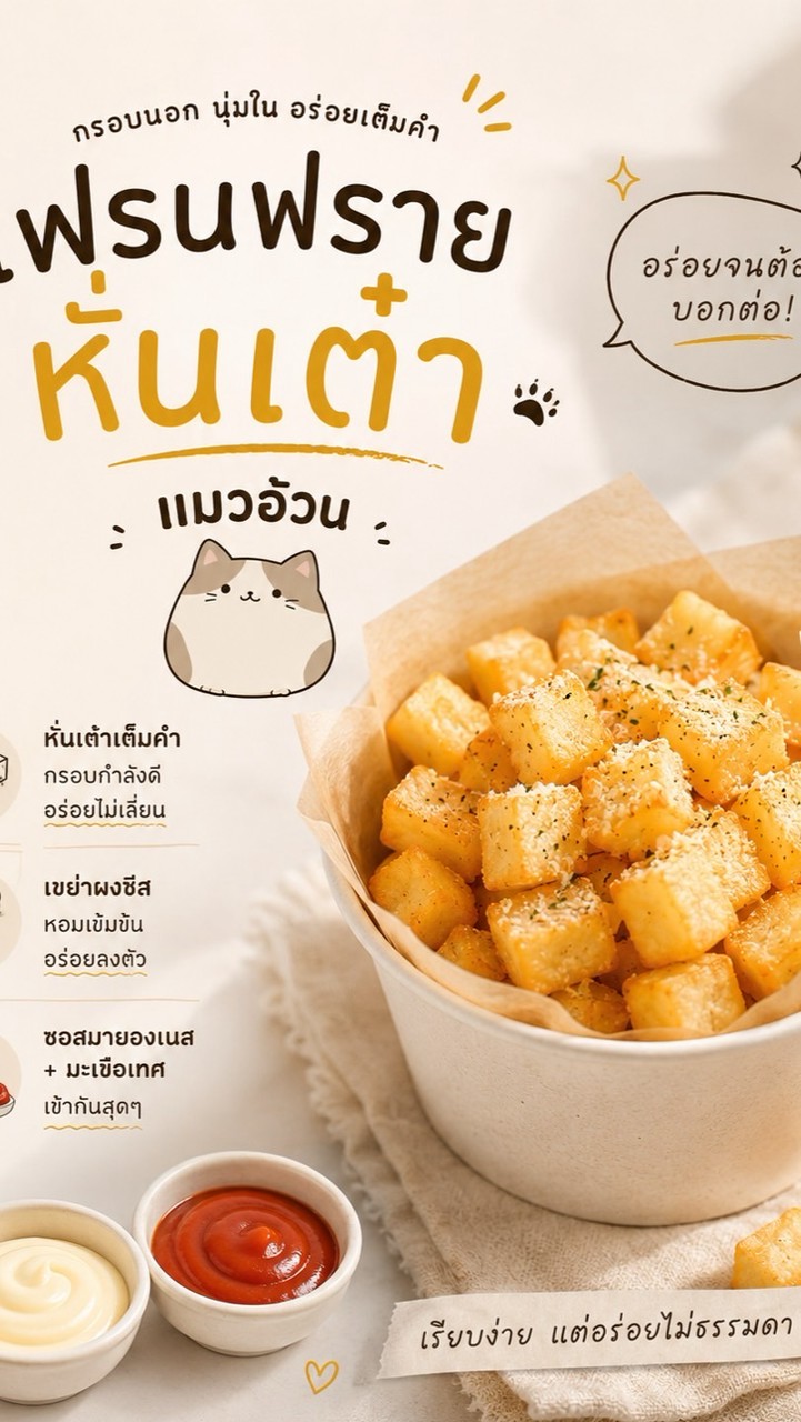 เฟรนฟรายหั่นเต๋า