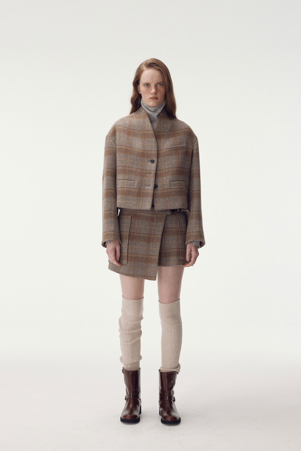 MAISONMARAIS Double Face Buckled Skirt