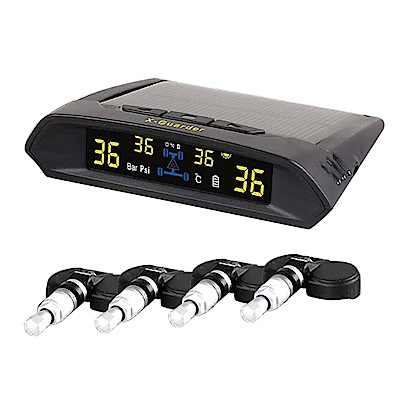 太陽自動充電胎壓/胎溫警示四輪同時監控降低油耗預防爆胎