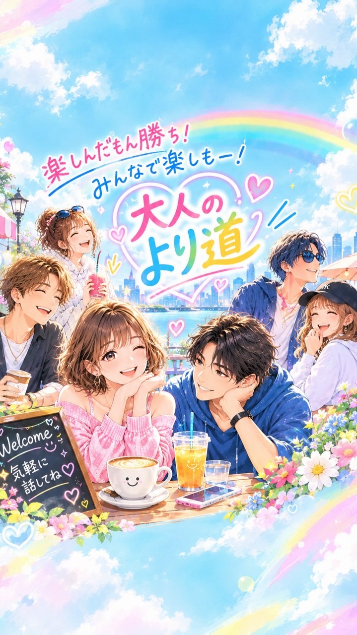 NEW꒰ঌᰔᩚ໒꒱大人のより道꒰ঌᰔᩚ໒꒱25から50代ෆ̈全国ෆ̈雑談･恋バナ･ライブトークෆ̈
