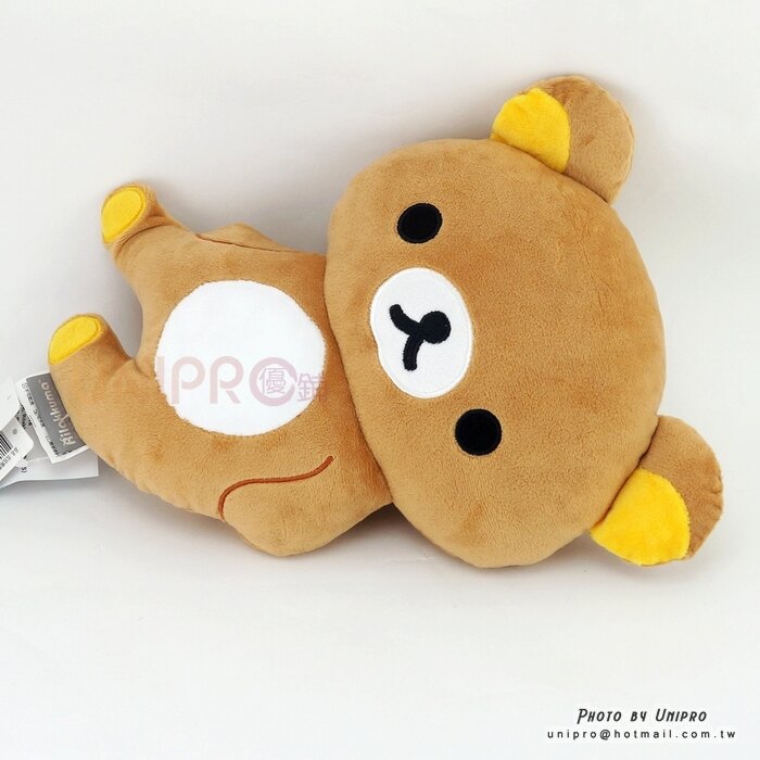 【UNIPRO】拉拉熊 Rilakkuma 正版 躺姿 30公分 全身抱枕 靠枕 玩偶 禮物