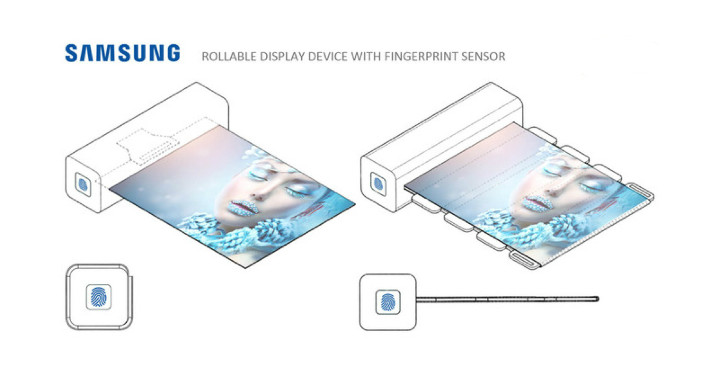 超酷！三星申請捲軸式摺疊螢幕，還具備螢幕指紋辨識功能