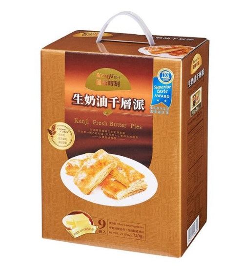 【 現貨 】健司健康時刻生奶油千層派 80 公克 * 9 盒入