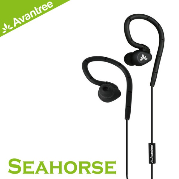 ● 運動型後掛式設計 ● 可調式繞耳記憶設計 ● 人體工學設計配戴舒適 ● 運動不易掉落【Avantree Seahorse 防潑水後掛式iPhone線控運動耳機】時尚的輕巧設計-----Avantr
