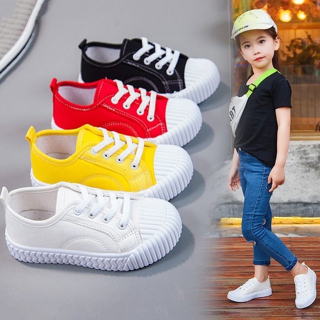 幼兒園小白鞋學生童鞋帆布鞋白球鞋兒童白布鞋男童女童白色運動鞋