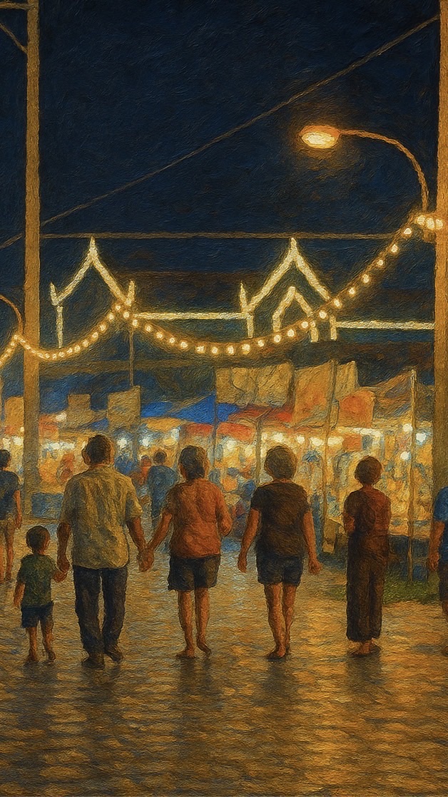 Night market @ถนนตัดใหม่ศูนย์ราชการนคนปฐม