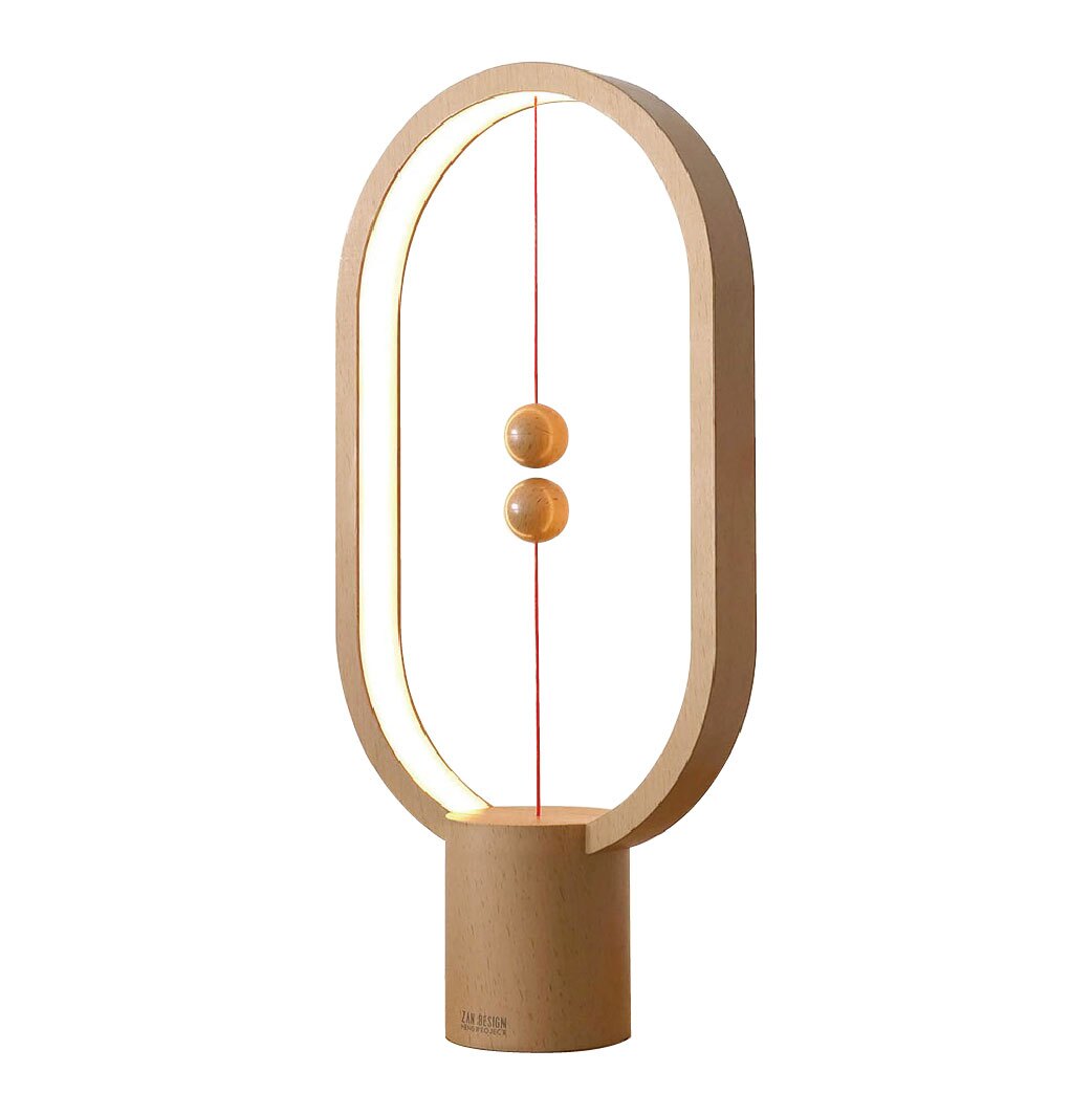 【哇好物】HengPro-衡- 衡燈2.0/橢圓/烤漆木紋色 居家燈飾 質感燈具 簡約 氛圍燈 國際設計大獎