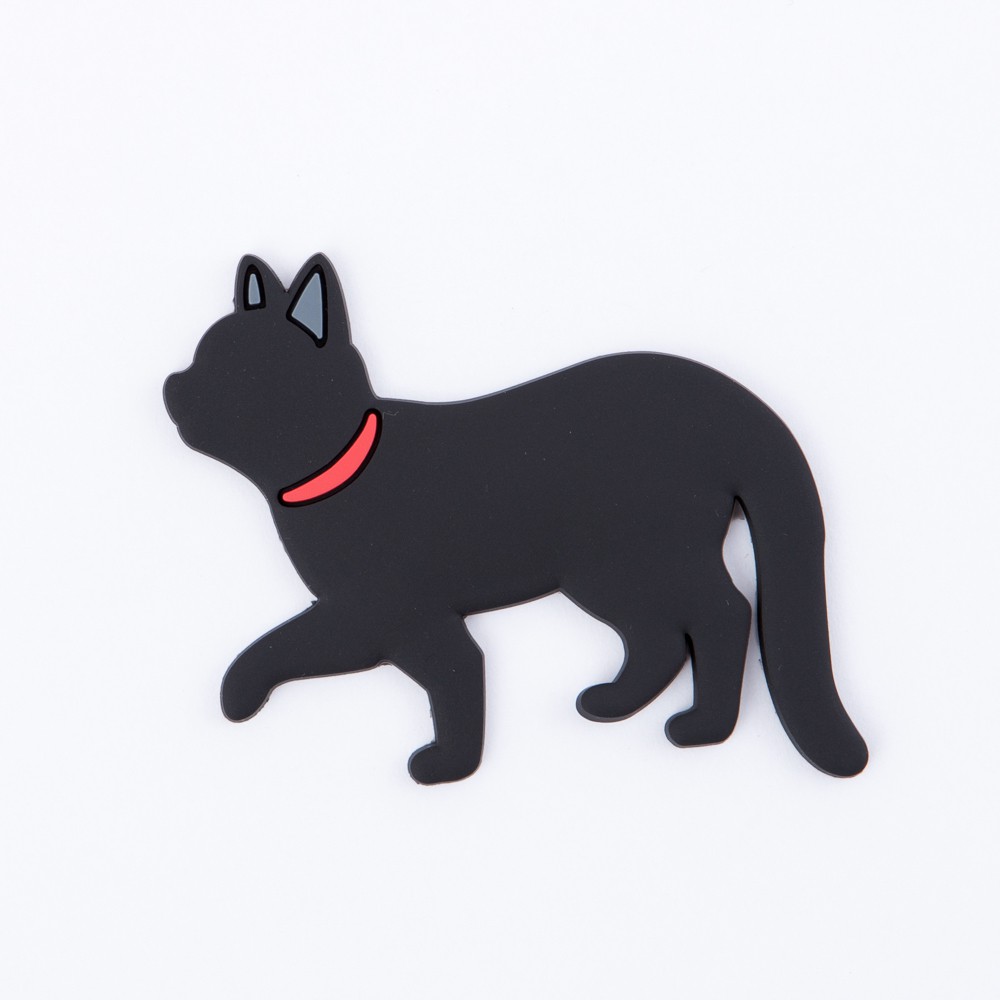 Pets磁鐵掛勾-黑貓-生活工場