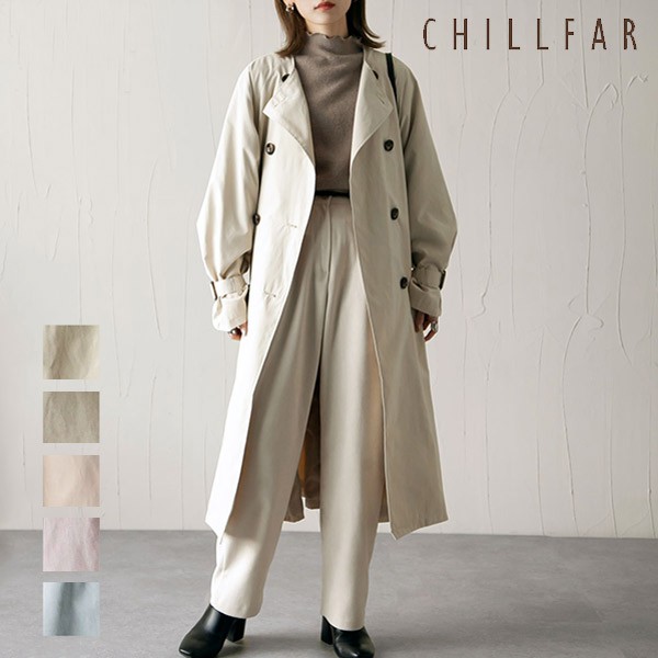 品牌【Chillfar】推出，簡潔俐落的無領設計，不論休閒風或正裝感穿搭都合適的BIG長大衣登場！與高領上衣或連帽衫，針織衫等一款做層次穿搭也十分推薦。寬鬆休閒的寬版剪裁，可以穿搭出簡約感的時尚風格。