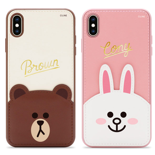 規格: 品名: GARMMA LINE FRIENDS 燙金皮革保護套 適用機種: iPhone Xs Max 6.5吋 / iPhone XR 6.1吋 / iPhone X/Xs 5.8吋/iPh
