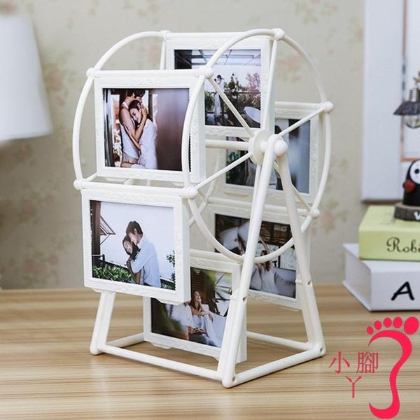 七夕情人節禮物 交換禮物 創意DIY手工定制照片風車旋轉相框擺臺相冊結婚畢業紀念生日禮物