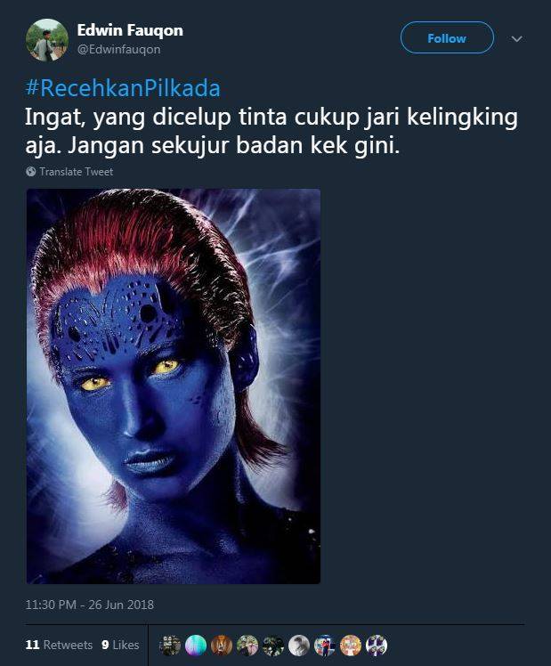 10 Meme Tinta Ungu Ini Kocaknya Bikin Suasana Pilkada jadi Adem