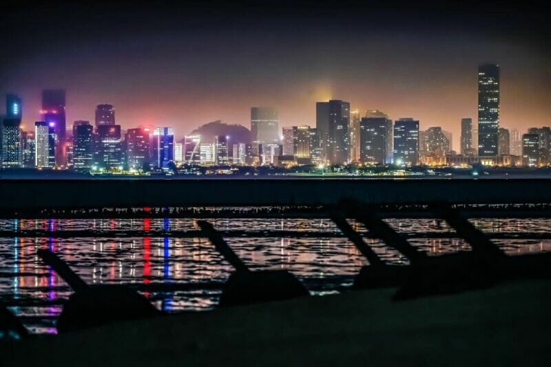 金門夜景慈湖