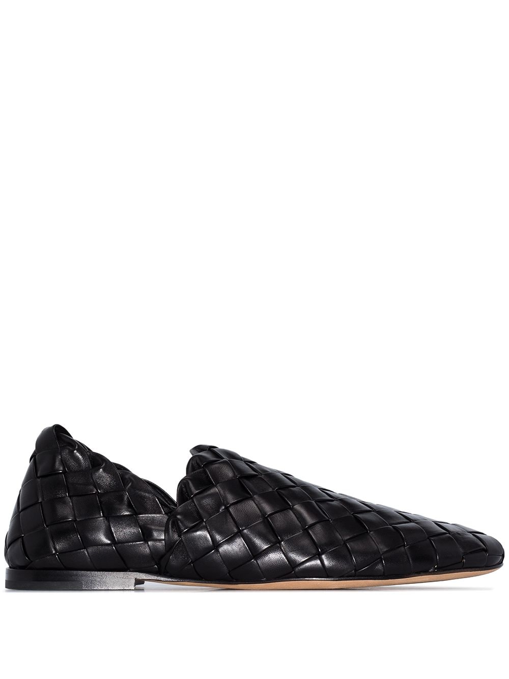 Bottega Veneta - Intrecciato slip-on loafers - men - LeatherLeatherLeather - 41 - Black