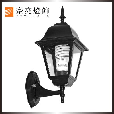 【豪亮燈飾】四方(黑)戶外壁燈~吊扇/燈泡/燈管/省電/LED燈泡/燈具/白光/黃光/客廳燈/房間燈/水晶燈/美術燈/吸頂燈/浴室燈/陽台燈/吊燈/壁燈/燈泡/崁燈/藝術燈/LOFT工業風