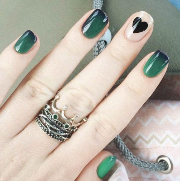 指甲貼-美甲貼紙指甲貼甲油膠膜背膠3D環保防水孕婦工廠直銷定制14貼 糖糖日系女屋