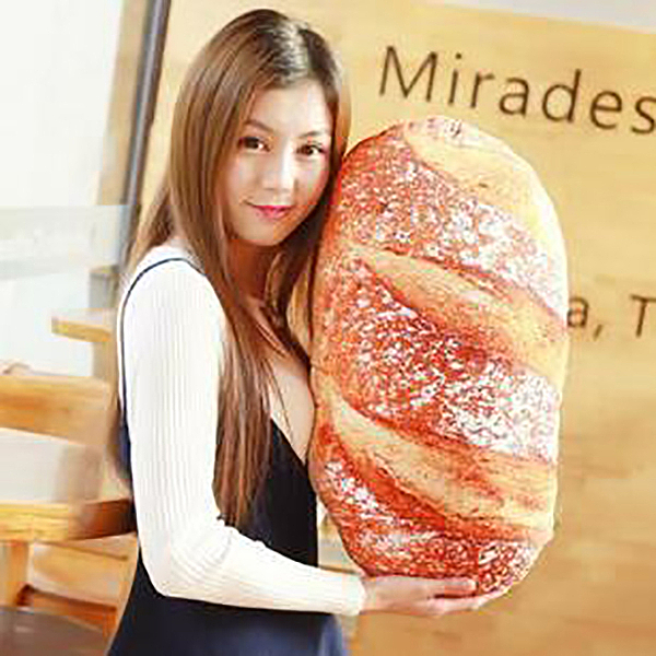 【葉子小舖】法國麵包/可頌造型麵包/荷包蛋/牛角麵包/蝦仁/食物抱枕/毛绒玩具/午睡枕