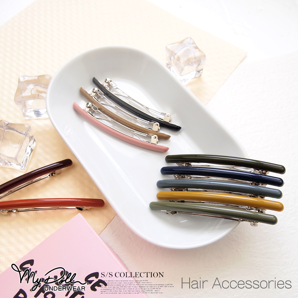 mydoll 韓風‧復古色系彈力夾【90618025】