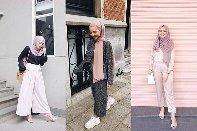 Warna Baju Yang Cocok Dipadukan Dengan Hijab Dusty Pink Anda Womantalk Com Line Today