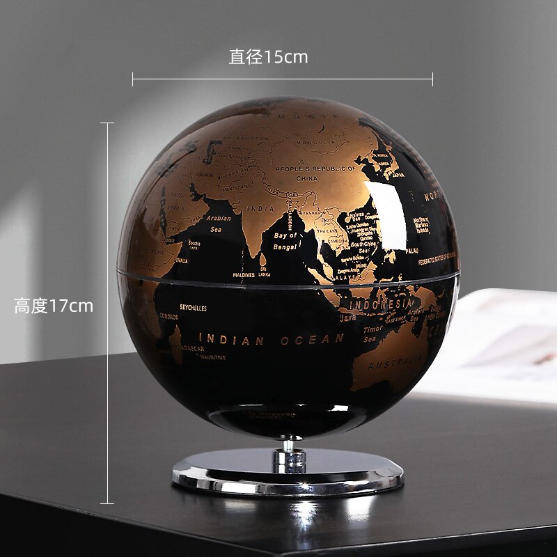 地球儀/地形儀 輕奢高檔地球儀音樂盒擺件家居客廳酒柜電視柜書房辦公室軟裝飾品【UY2222】