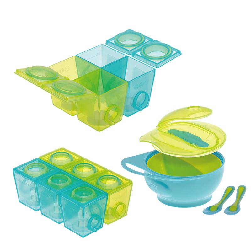 副食品分裝盒 大+小+攜帶型學習碗 分裝盒 大+小+攜帶型學習碗粉