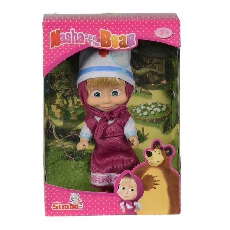 (卡司 正版現貨) 瑪莎與熊 Mashabear 瑪莎 醫療 造型服飾 單售紅色 公仔 送禮