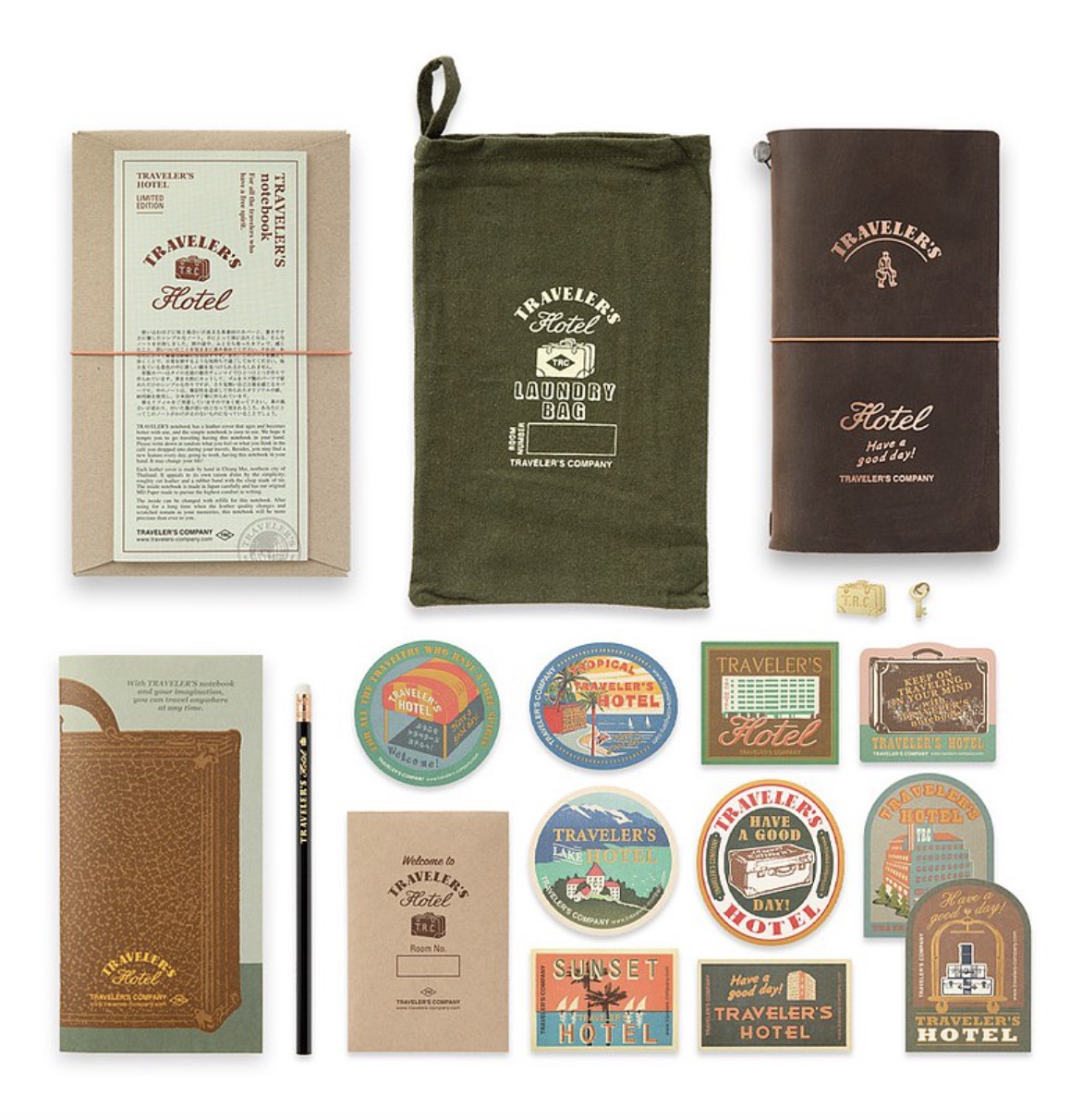 【日本同步發售】Traveler's Notebook 限量版文具組 飯店