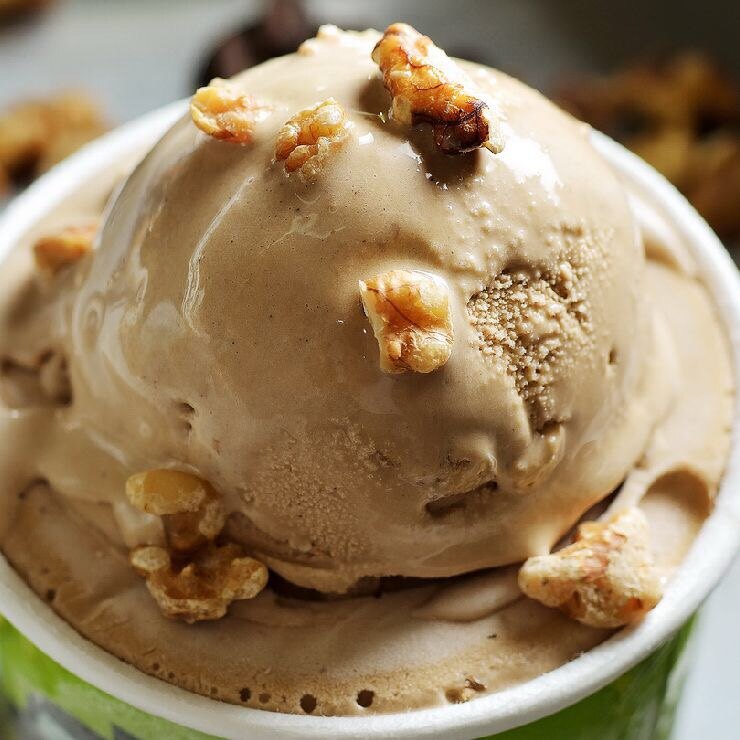 曼巴寧加巴西咖啡豆做的冰淇淋