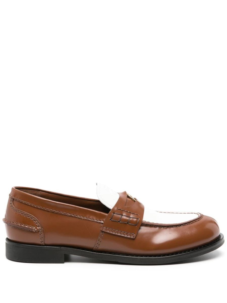 MIU MIU Penny leather loafers