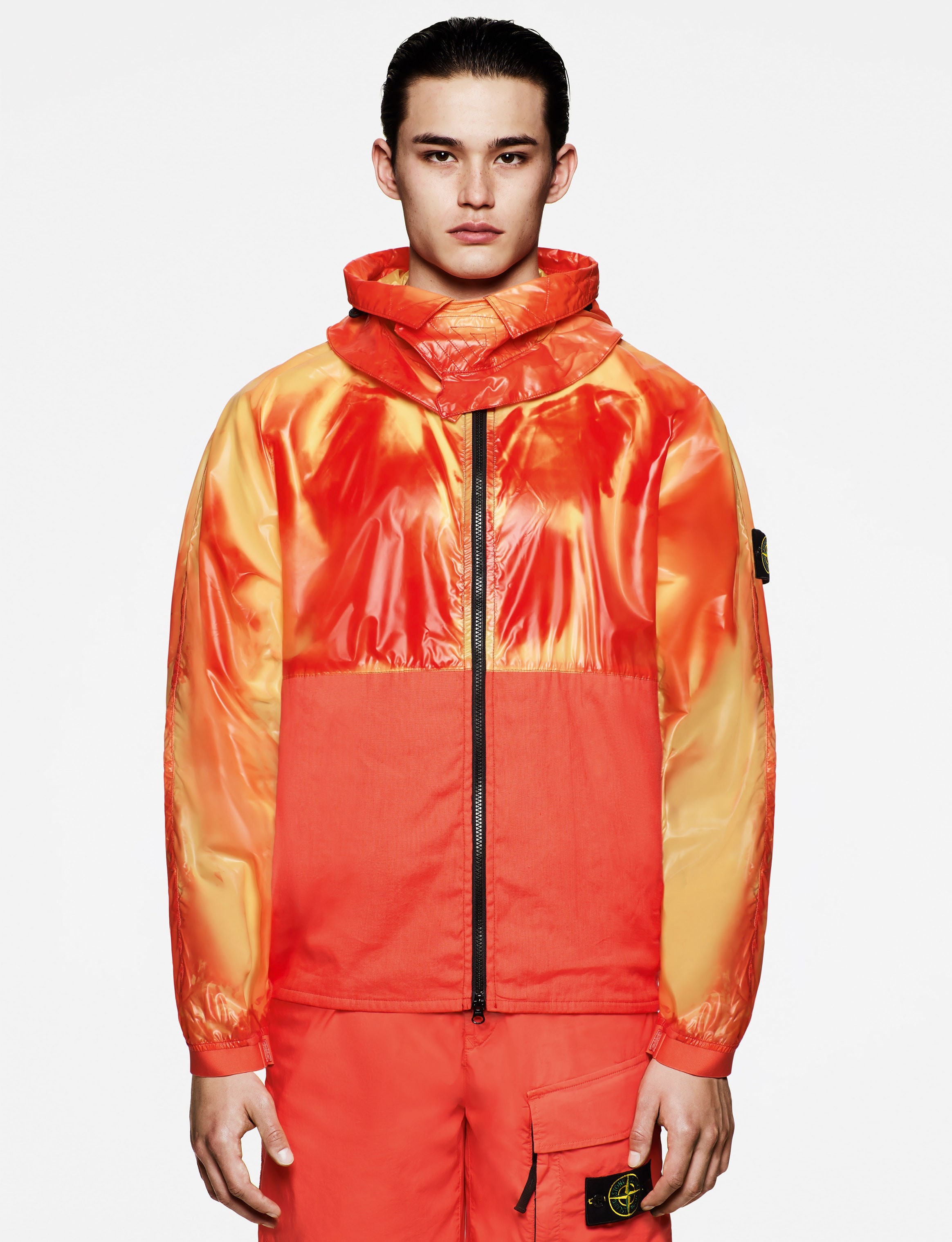 Stone  ナイロンジャケット オレンジ　ストーンアイランド ストーンアイランド ナイロン ジャケット S オレンジ ABランク