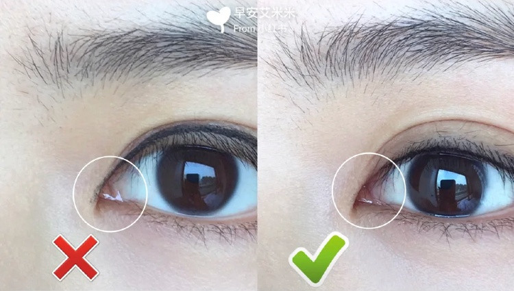 眼線誤區1：內眼線畫錯位置，眼睛變小超會暈！