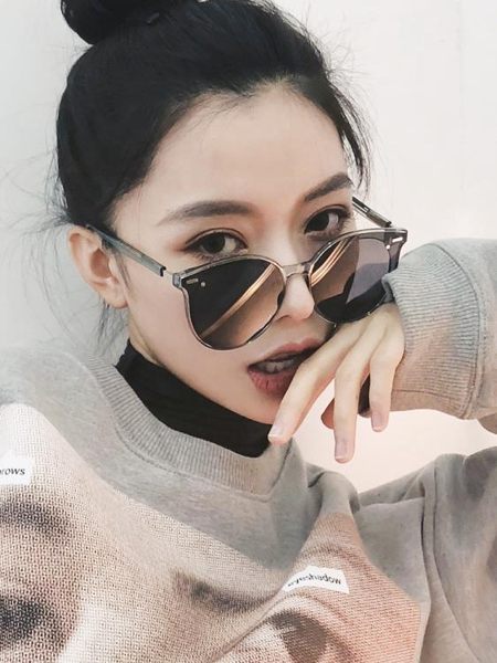 2019新款墨鏡女韓國個性圓臉GM太陽鏡ins網紅同款偏光太陽眼鏡潮 喵小姐
