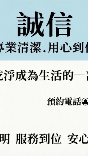 誠信清潔公司