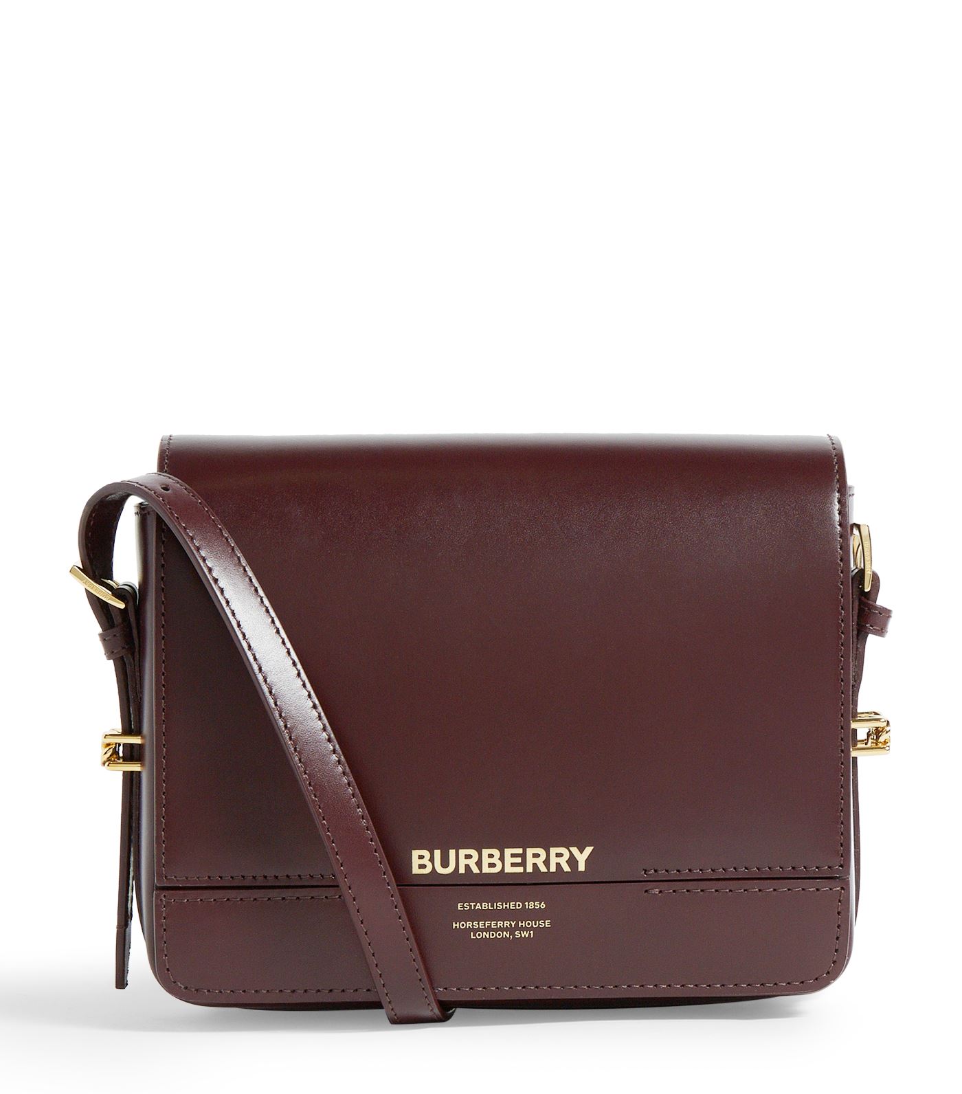 Burberry - Adopting a structured silhouette with unique front-fold detail, the Burberry Grace bag br