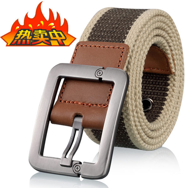 皮帶男士女士帆布腰帶休閒商務 牛仔褲針扣皮帶 戶外青年學生韓版潮