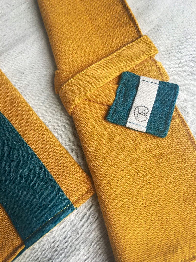 餐具袋 - 芥末黃 - 餐具包 餐具套 筷套 收納袋 環保餐具