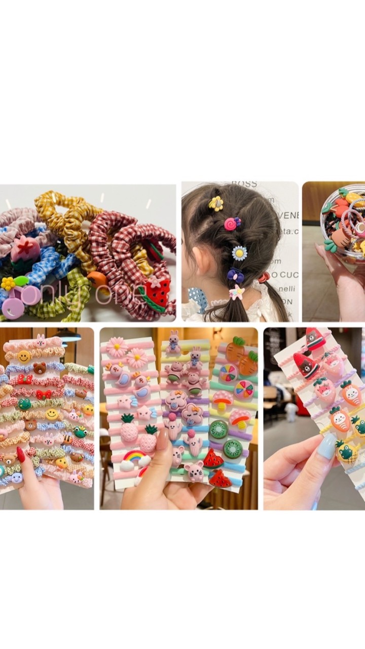 พร้อมส่ง กิ๊ฟช็อป ยางรัดผม  แฟชั่นเกาหลี