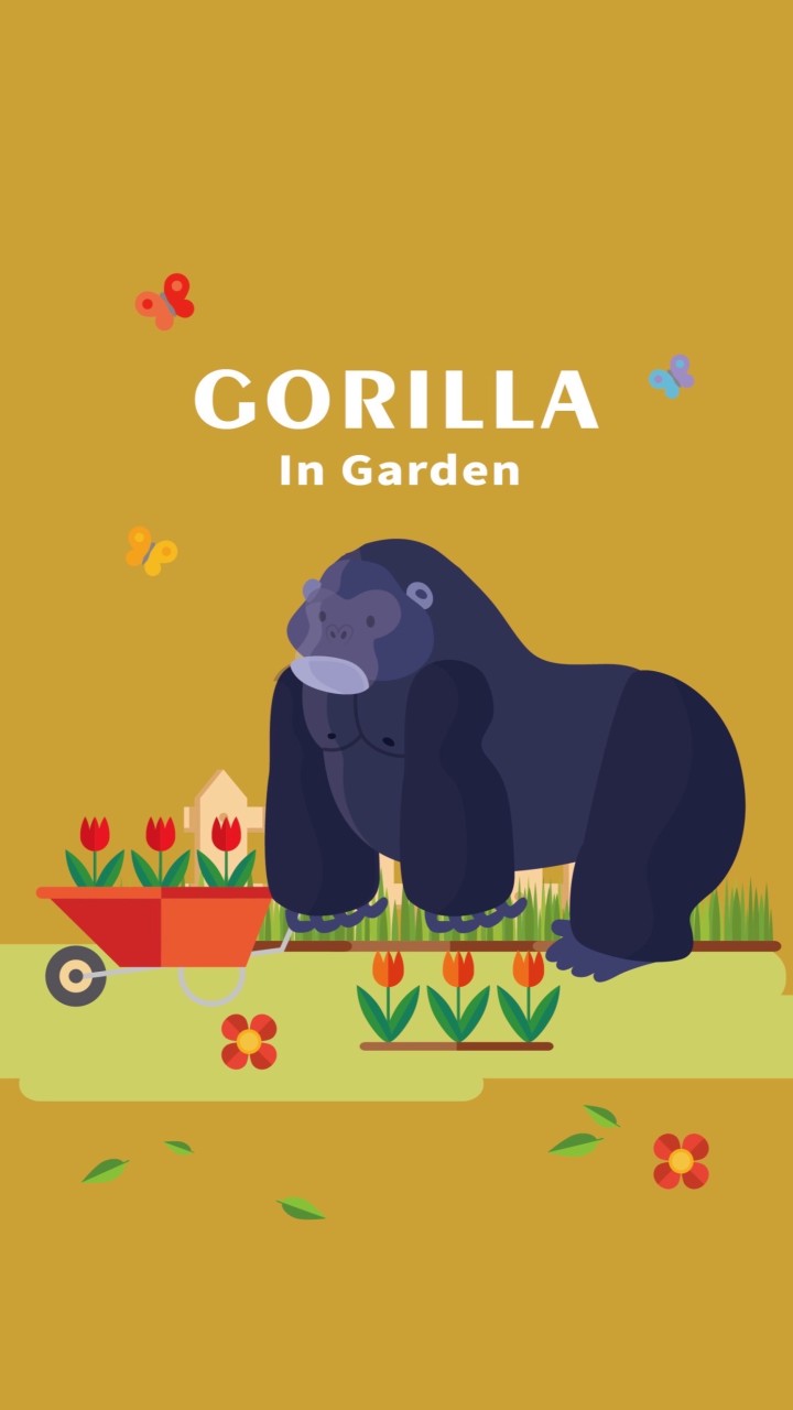 叢葉人猿 Gorilla In Garden 🪴