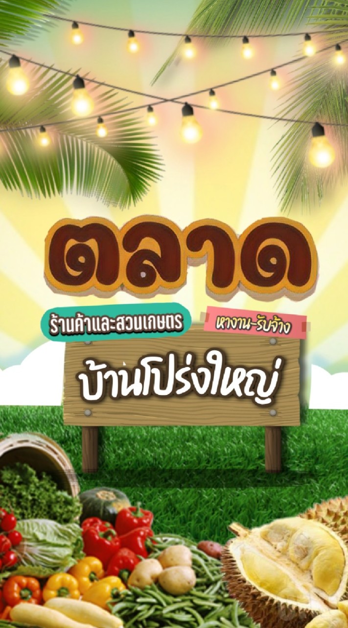 ตลาดบ้านโปร่งใหญ่ วังท่าช้าง