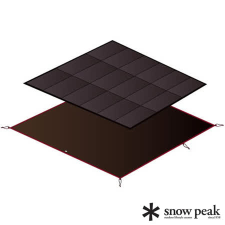 ◆Snow Peak SDE-001 Amenity Dome 五人帳蓬專用。 ◆營帳內的泡棉墊及底下的地布。 ◆SET-021背面布料為聚酯纖維材質。