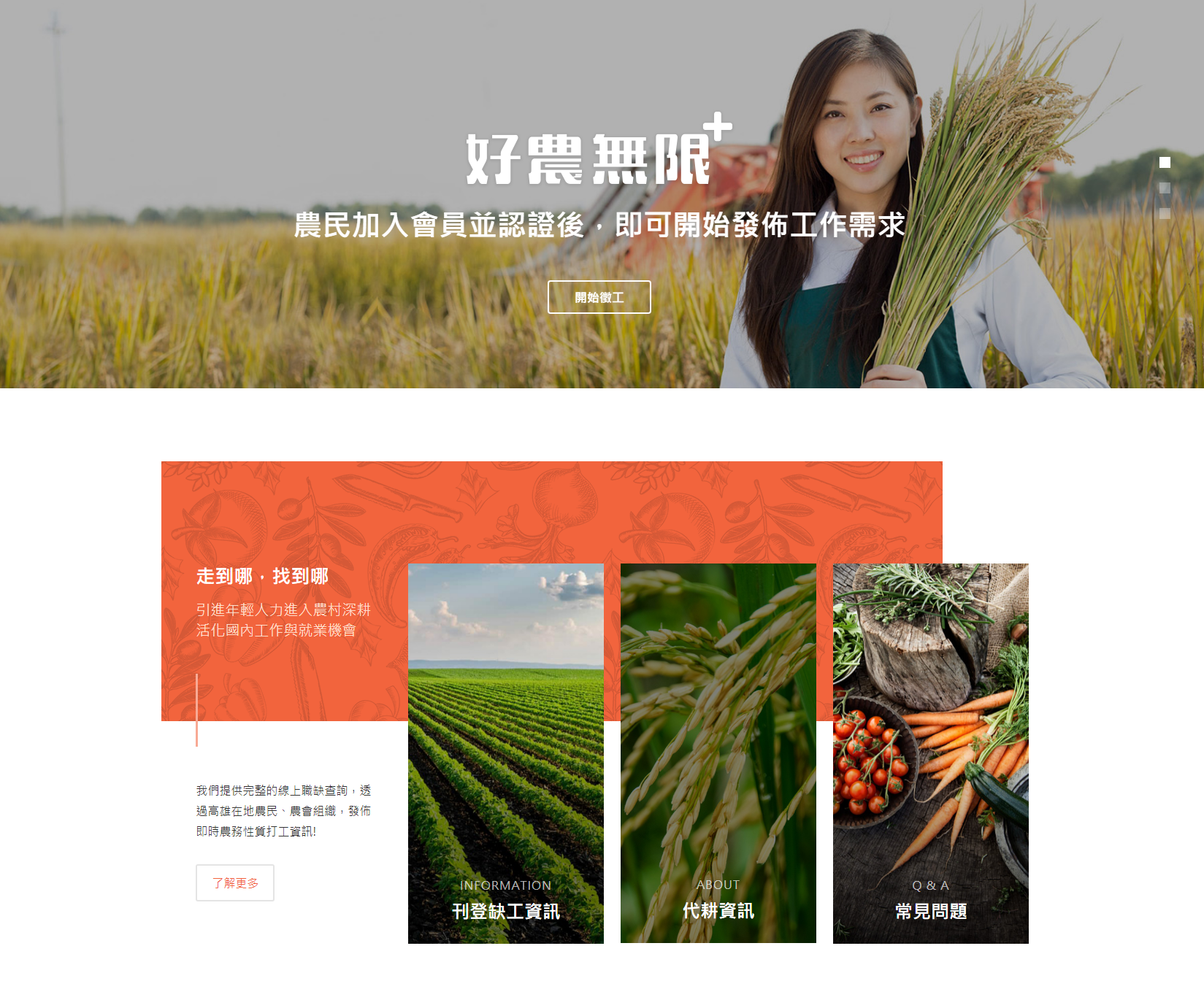 「好農無限+」平台（攝影/曾信耀）