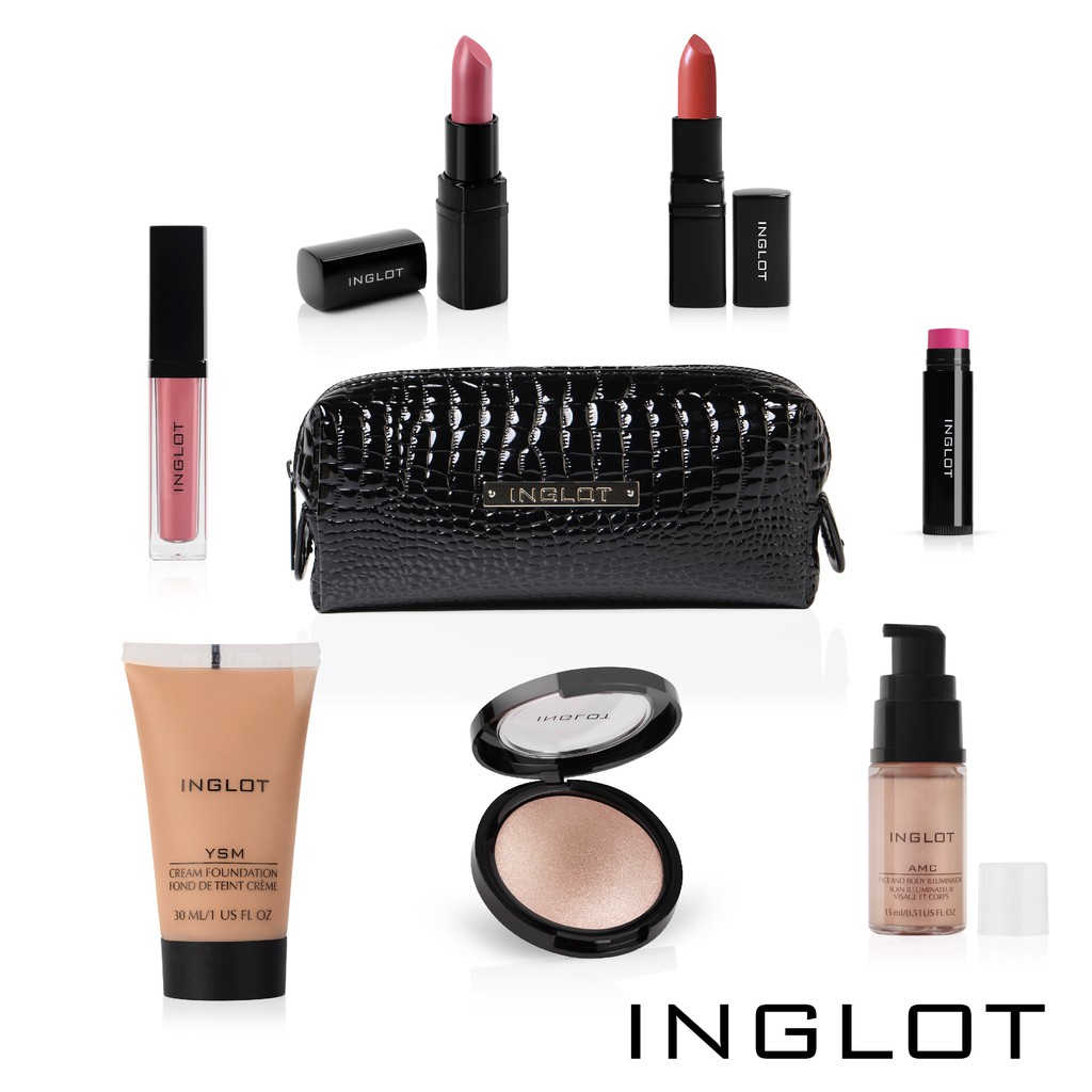 迎接夏天 INGLOT推出兩種熱銷產品組。超值16折優惠，搶到的你就是贏者！今年的夏天就交給INGLOT！《氣質都市組合》內容：YSM 控油霧感粉底液 #41眼臉身體聚焦打亮餅-柔光#52INGLOT