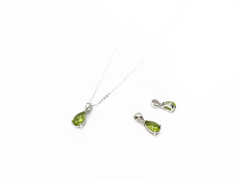 滿2000免運費(限台灣本島) 精選橄欖石寶石 八月誕生石 以高級珠寶鑲嵌工法製作